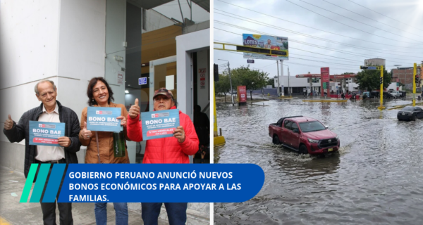 Gobierno peruano anunció nuevos bonos económicos para apoyar a las familias