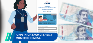 ONPE inicia pagos a miembros de mesa