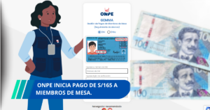 ONPE inicia pagos a miembros de mesa
