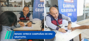 Reniec ofrece campañas de DNI gratuito.