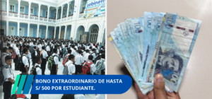 bono extraordinario de hasta 500 por estudiante