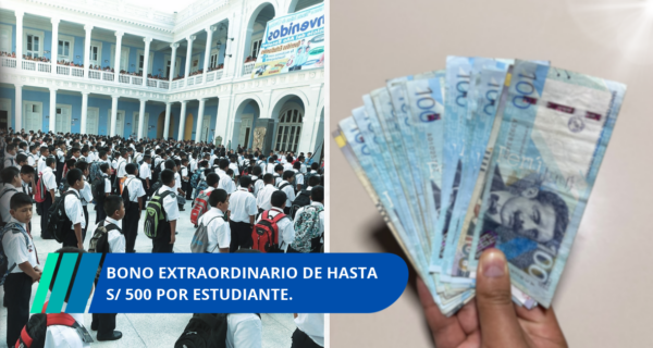 bono extraordinario de hasta 500 por estudiante