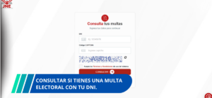 consultar si tienes una multa electoral con tu DNI