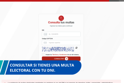 consultar si tienes una multa electoral con tu DNI