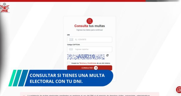 consultar si tienes una multa electoral con tu DNI