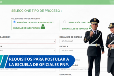 requisitos para postular a la Escuela de Oficiales PNP