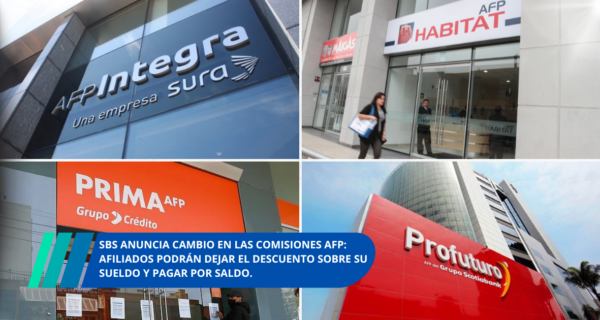 SBS anuncia cambio en las comisiones AFP: afiliados podrán dejar el descuento sobre su sueldo y pagar por saldo